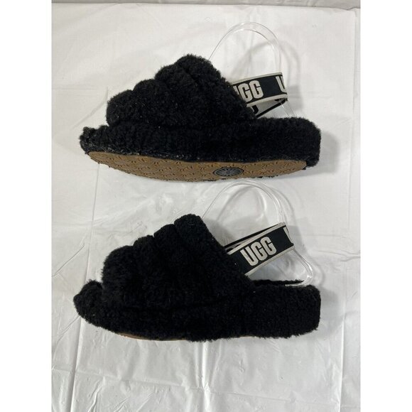 UGG Fluff Yeah Slides Size 6 black - Picture 1 of 16